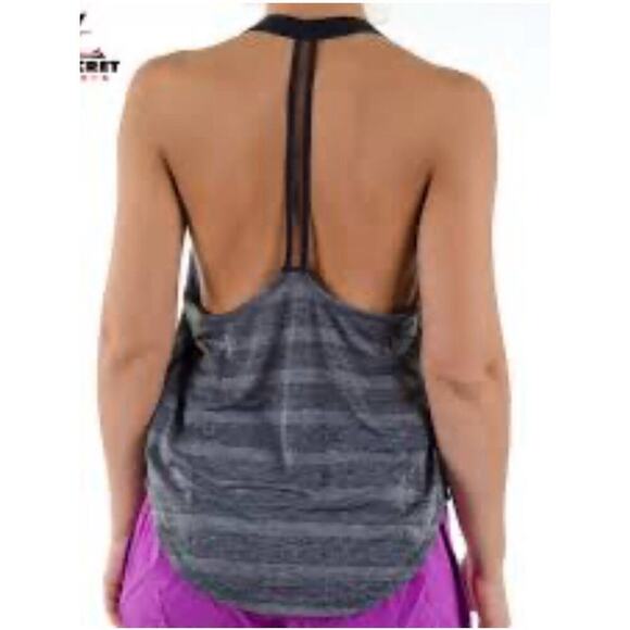 NEW NIKE ELASTIKA ELEVATE DRI-FIT LOOSE TRAINING TANK Black Grey Size M - Picture 2 of 4